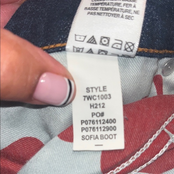 Lucky Brand size 12/31 Regular Women's Dark Indigo Flare Jeans Sofia Boot. - Picture 10 of 10